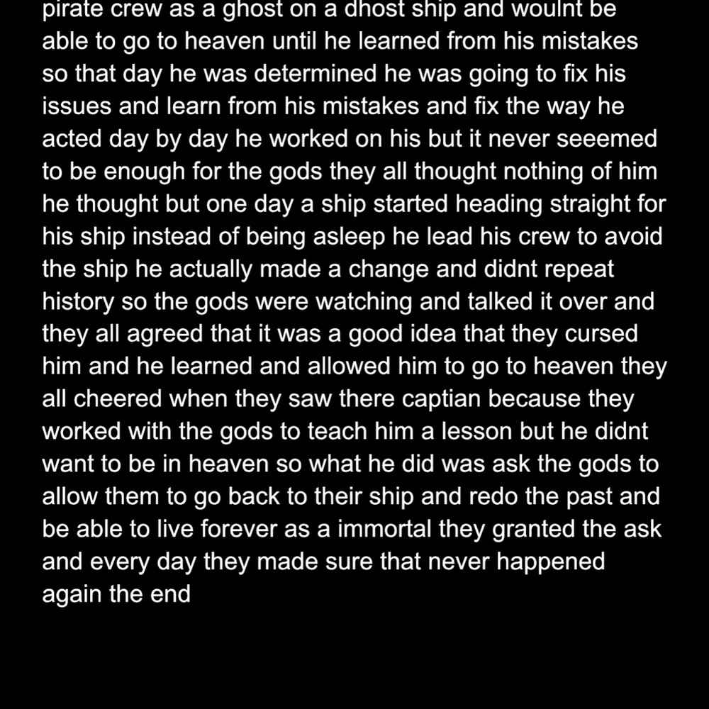 Black story I wrote 13